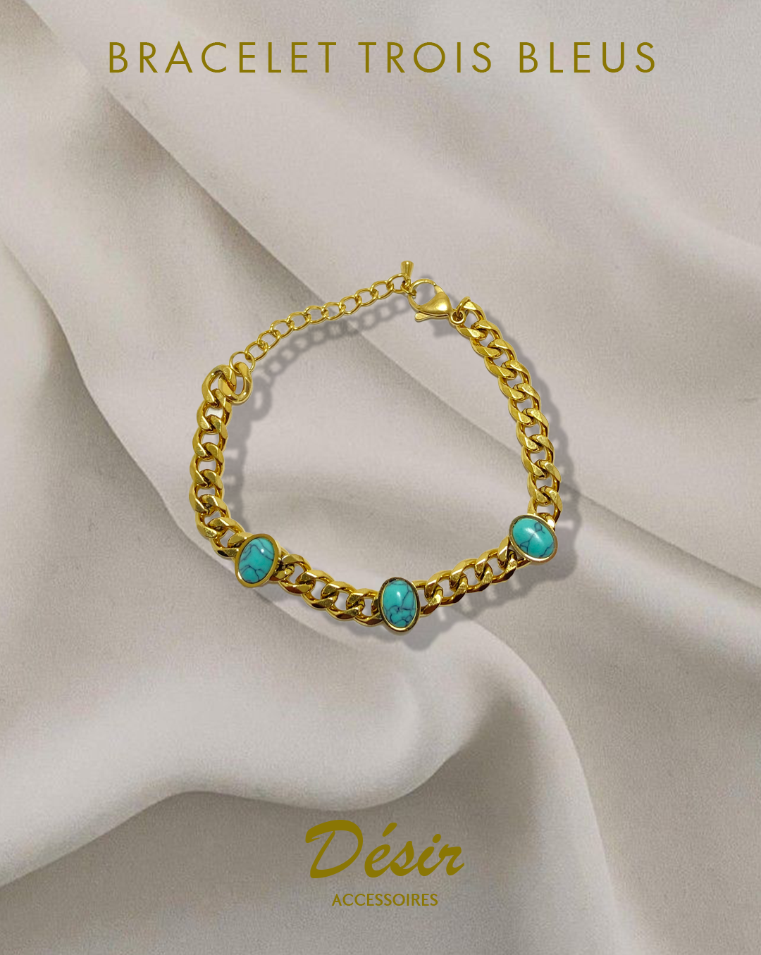 Bracelet Trois Bleus