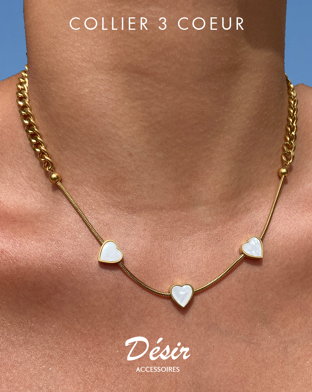 Collier Trois Cœurs