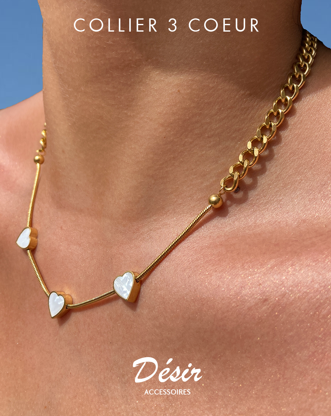 Collier Trois Cœurs