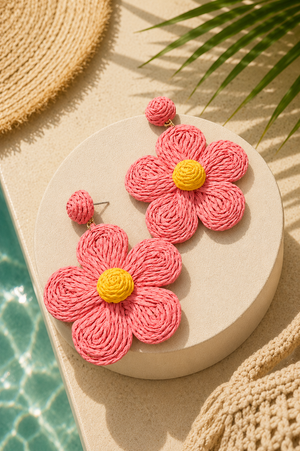 Boucles d'Oreilles Fleur Raffinée